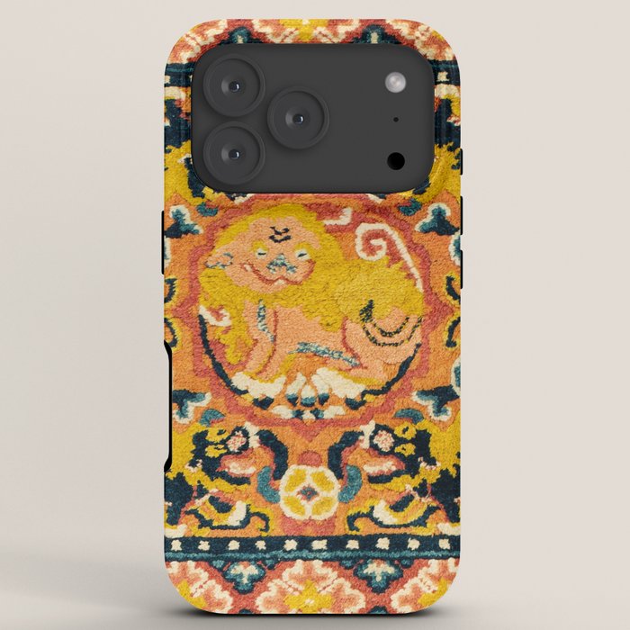 Shigatse Khagangma Antique Tibetan Seat Mat Print iPhone Case Gallery Image 7