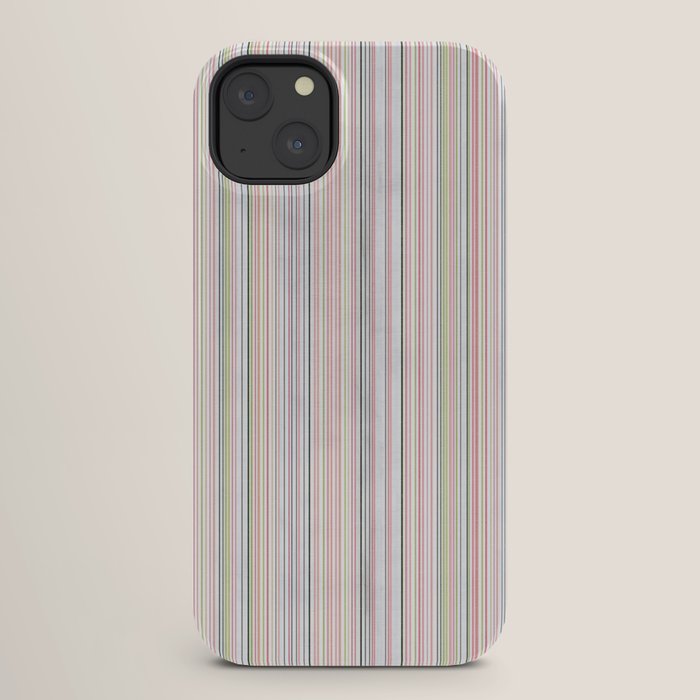 Vintage Pastel Striped Pattern Soft Aesthetic iPhone Case Gallery Image 26