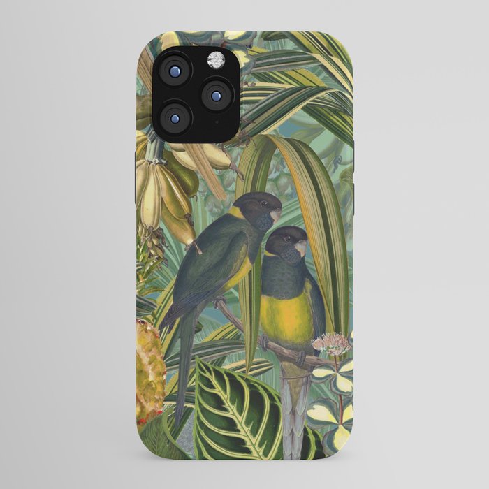 Vintage & Shabby Chic - Green Tropical Bird Flower Garden iPhone Case Gallery Image 43