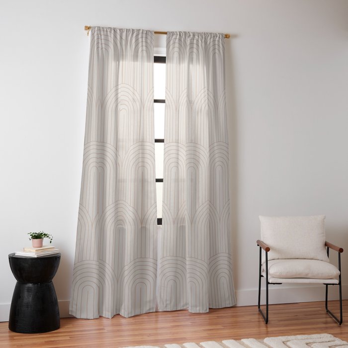 Art Deco Arch Pattern XIV Window Curtain Gallery Image 10