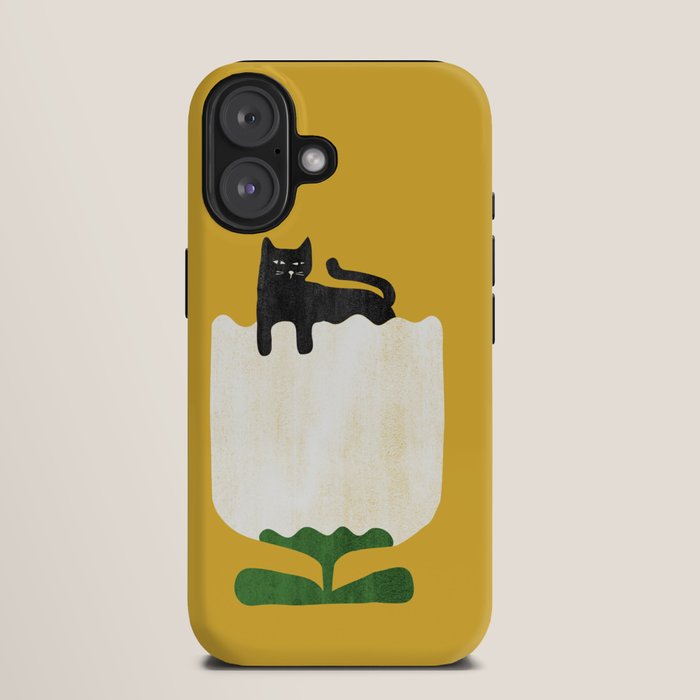 Still life with cat and flower iPhone Case Gallery Image 9