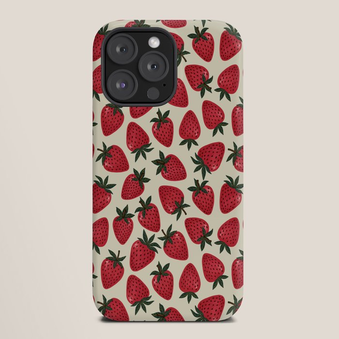 Hand Drawn Vintage Strawberry Pattern iPhone Case Gallery Image 20