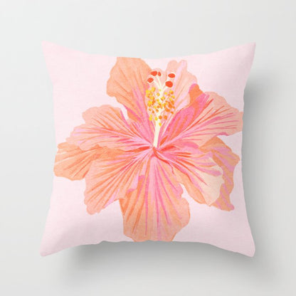 Hibiscus Flower Throw Pillow Gallery Image 3