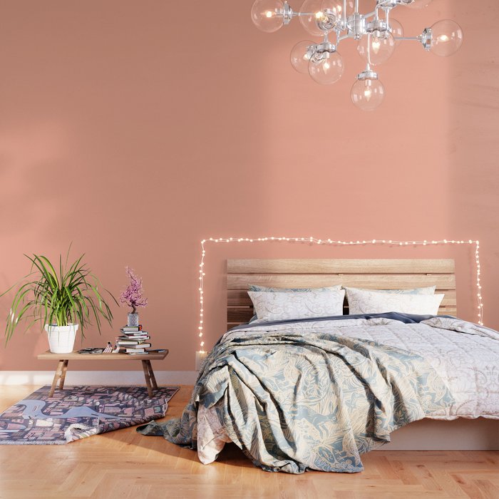 Simply Sweet Peach Coral Wallpaper Gallery Image 1
