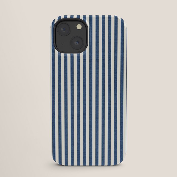Pinstripe in Navy Blue iPhone Case Gallery Image 25