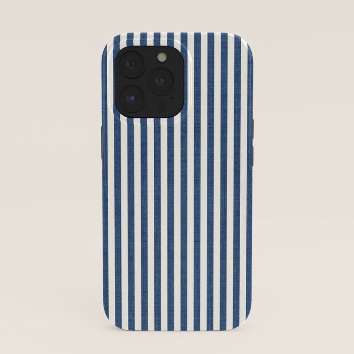 Pinstripe in Navy Blue iPhone Case Gallery Image 39