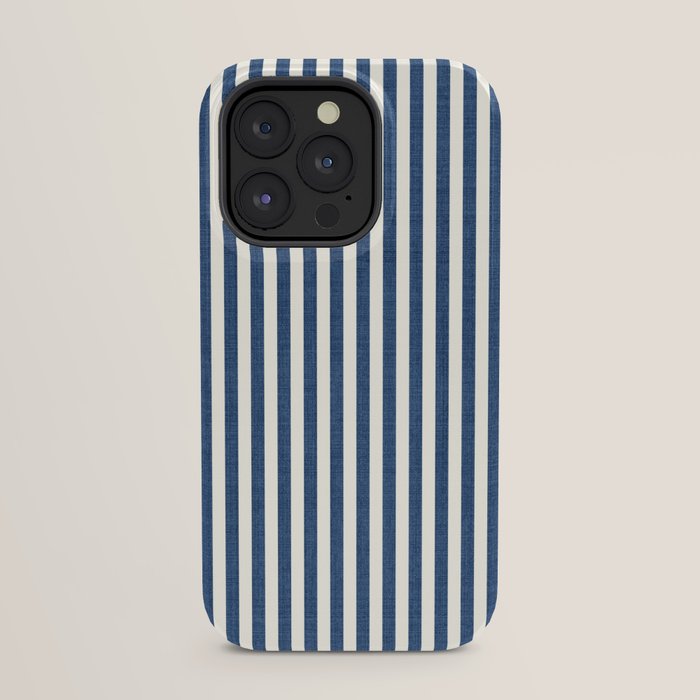 Pinstripe in Navy Blue iPhone Case Gallery Image 23