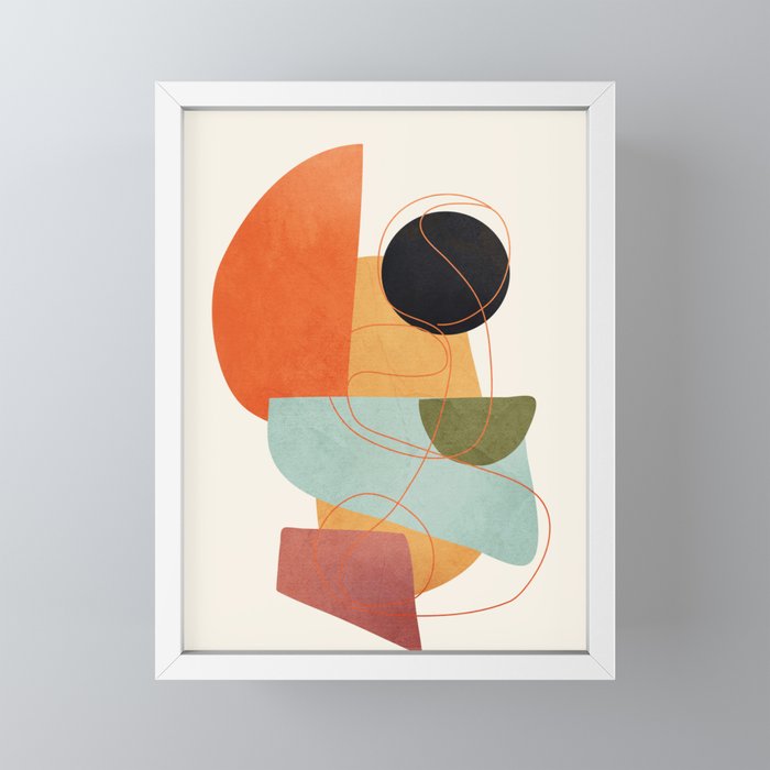 Abstract Shapes 16 Mini Art Print Gallery Image 4