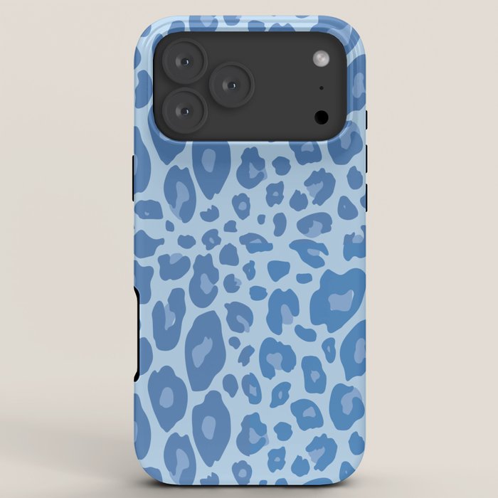 ultra bold leopard blue pastel iPhone Case Gallery Image 8