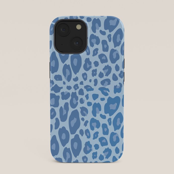 ultra bold leopard blue pastel iPhone Case Gallery Image 33