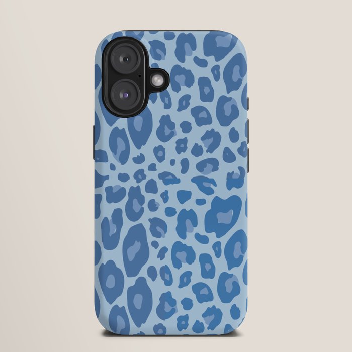ultra bold leopard blue pastel iPhone Case Gallery Image 9