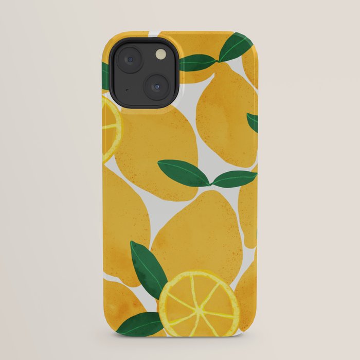 lemon mediterranean still life iPhone Case Gallery Image 29