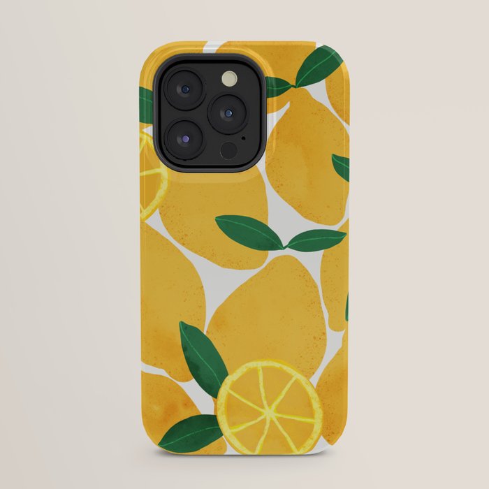 lemon mediterranean still life iPhone Case Gallery Image 31