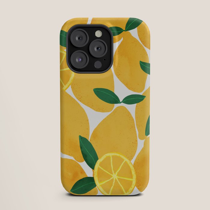 lemon mediterranean still life iPhone Case Gallery Image 19