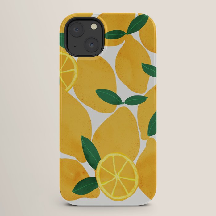 lemon mediterranean still life iPhone Case Gallery Image 26