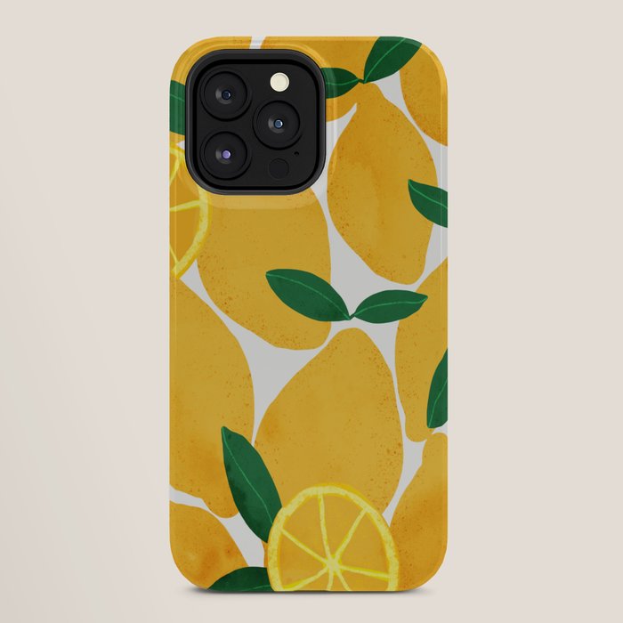 lemon mediterranean still life iPhone Case Gallery Image 28