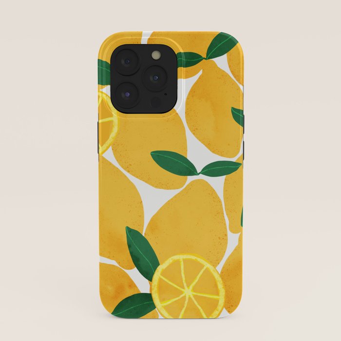 lemon mediterranean still life iPhone Case Gallery Image 39