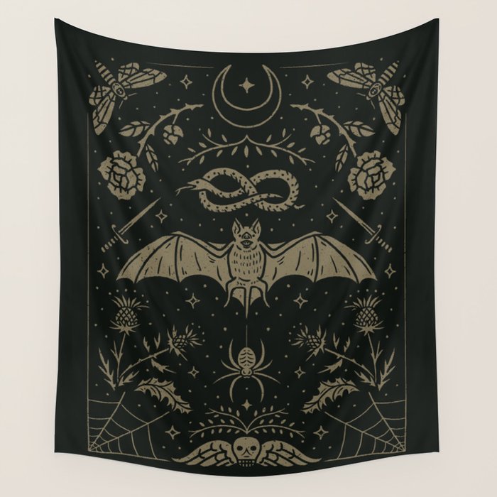 Cemetery Nights Wall Tapestry Gallery Image 2