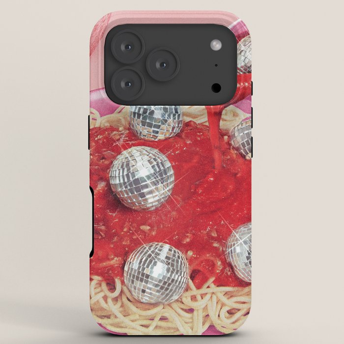 Spaghetti Disco Balls - Pink and Red iPhone Case Gallery Image 7