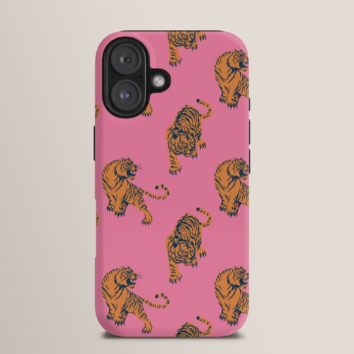tiger print pink iPhone Case Gallery Image 13