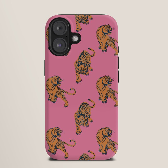 tiger print pink iPhone Case Gallery Image 9