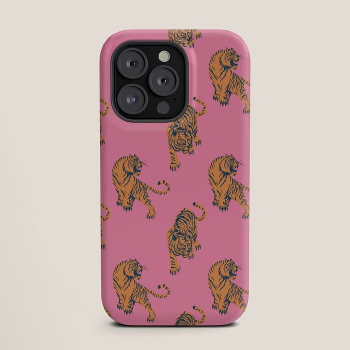 tiger print pink iPhone Case Gallery Image 19
