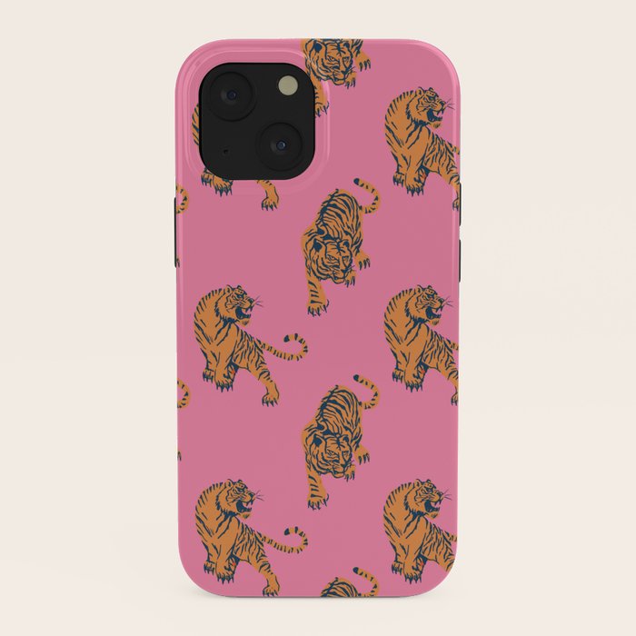 tiger print pink iPhone Case Gallery Image 38