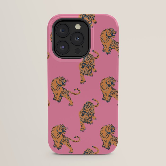 tiger print pink iPhone Case Gallery Image 31