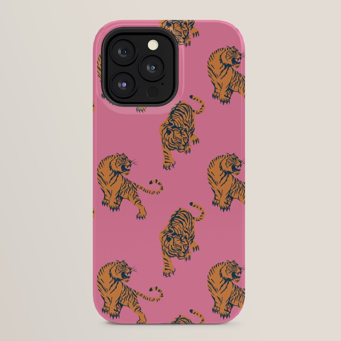 tiger print pink iPhone Case Gallery Image 24