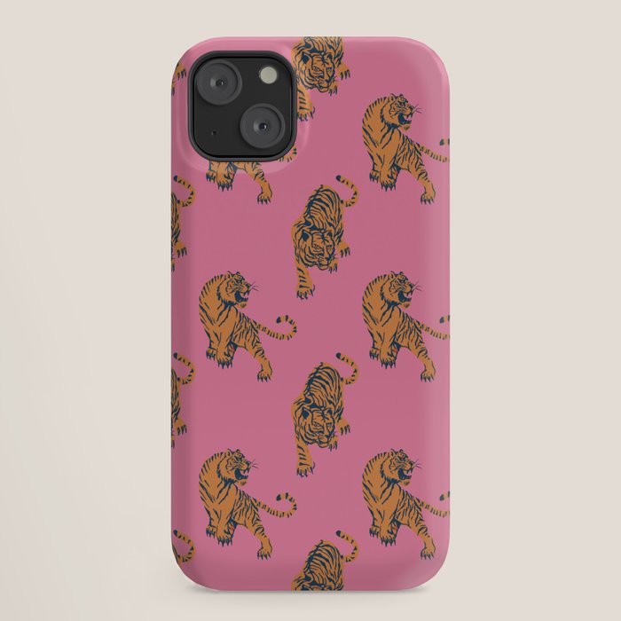 tiger print pink iPhone Case Gallery Image 18