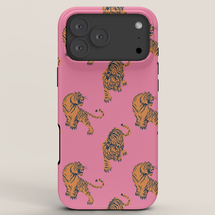 tiger print pink iPhone Case Gallery Image 8
