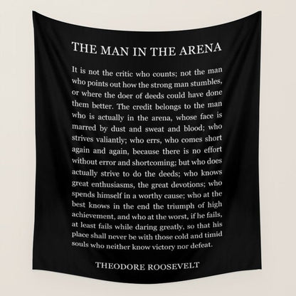 The-Man-In-The-Arena Wall Tapestry Gallery Image 3