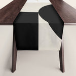 geometry mid modern black white III Table Runner Gallery Image 1
