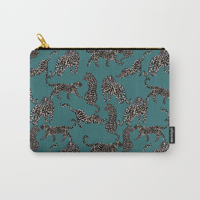 Elegant black leopards Carry All Pouch Gallery Image 1