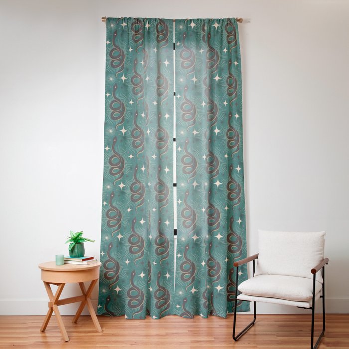 Slither - Green Window Curtain Gallery Image 16