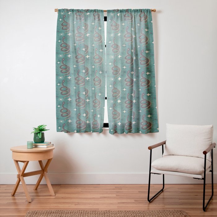 Slither - Green Window Curtain Gallery Image 11