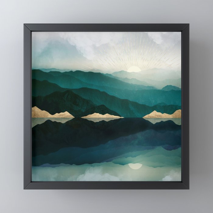 Waters Edge Reflection Mini Art Print Gallery Image 3
