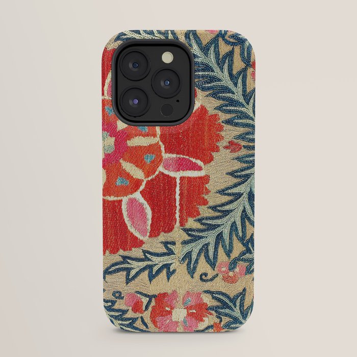 18th Century Suzani Fragment Print iPhone Case Gallery Image 31