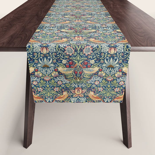 Strawberry Thief by William Morris, 1883 Table Runner Gallery Image 1