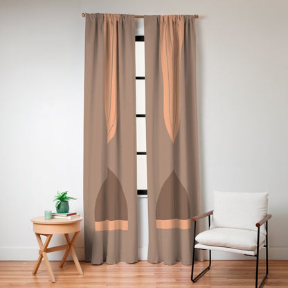Abstraction_Balance_Round_Bohemian_Shape_Minimalism_001 Window Curtain Gallery Image 8