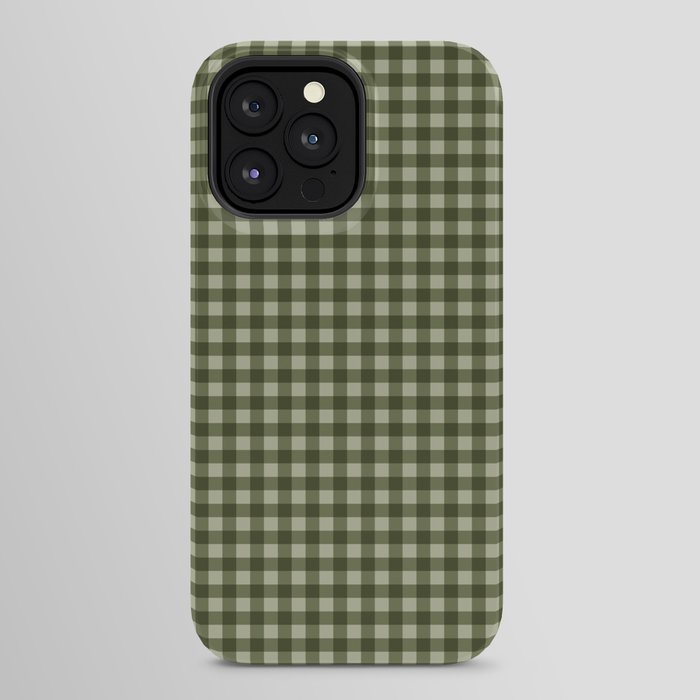 Gingham Plaid Pattern - Natural Green iPhone Case Gallery Image 32