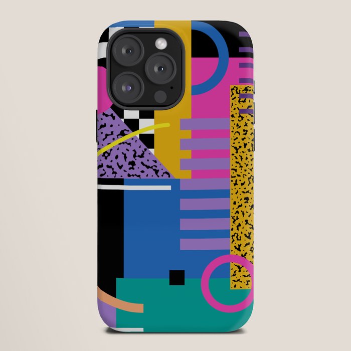 Memphis pattern 101 - 80s / 90s Retro iPhone Case Gallery Image 12