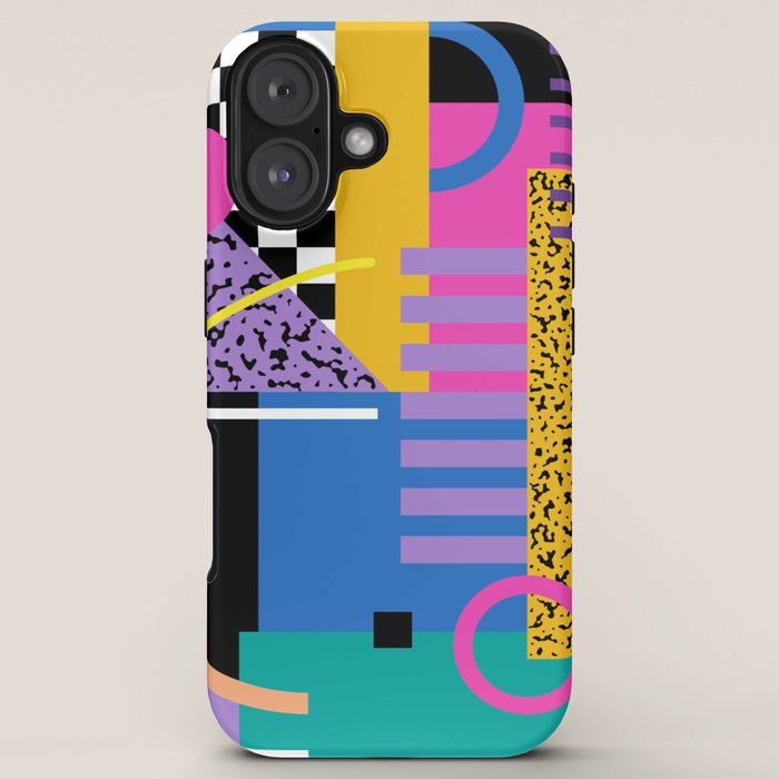 Memphis pattern 101 - 80s / 90s Retro iPhone Case Gallery Image 5