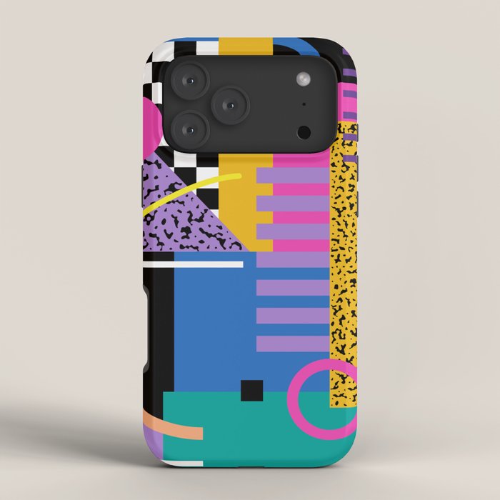 Memphis pattern 101 - 80s / 90s Retro iPhone Case Gallery Image 4