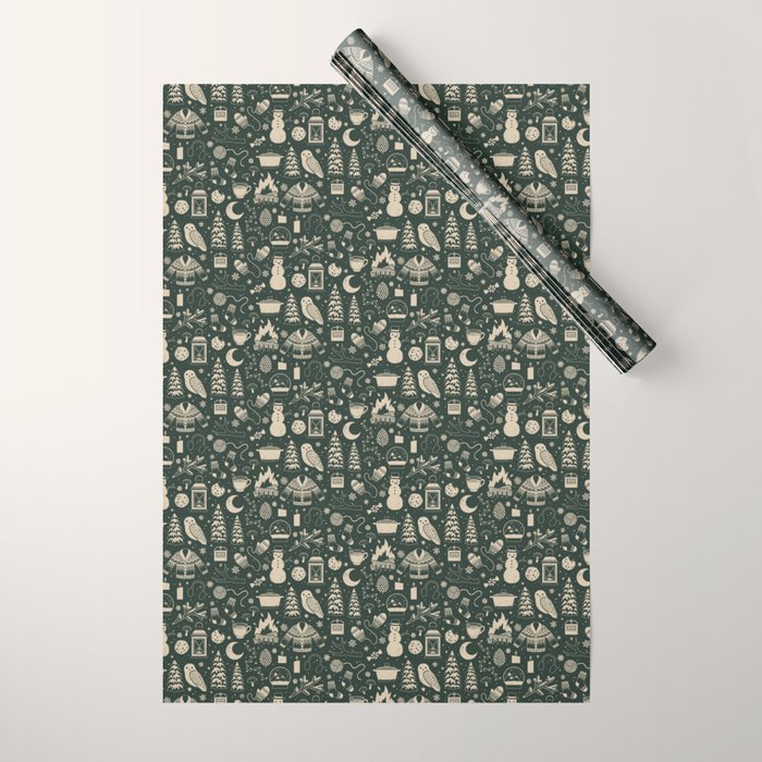 Winter Nights: Forest Wrapping Paper Gallery Image 1