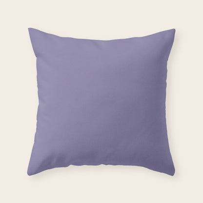 Neutral Lavender Purple Solid Color Throw Pillow Gallery Image 1