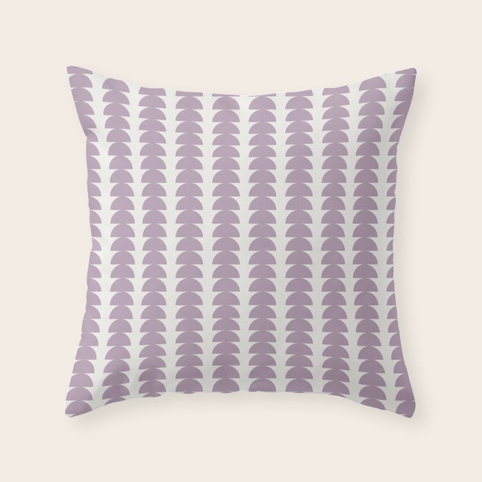 Maude Pattern - Lilac Purple Throw Pillow Gallery Image 3
