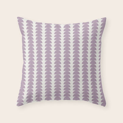Maude Pattern - Lilac Purple Throw Pillow Gallery Image 3