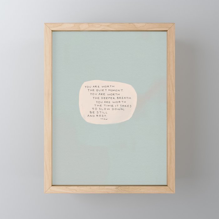 Be Still And Rest. Mini Art Print Gallery Image 1