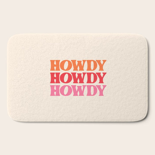 Howdy Bath Mat Gallery Image 2